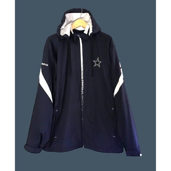 REEBOK-NFL ON-FIELD MENS FLEECE LINE ZIP-UP CLOSURE JACKET SIZE X-LARGE - Picture 1 of 8